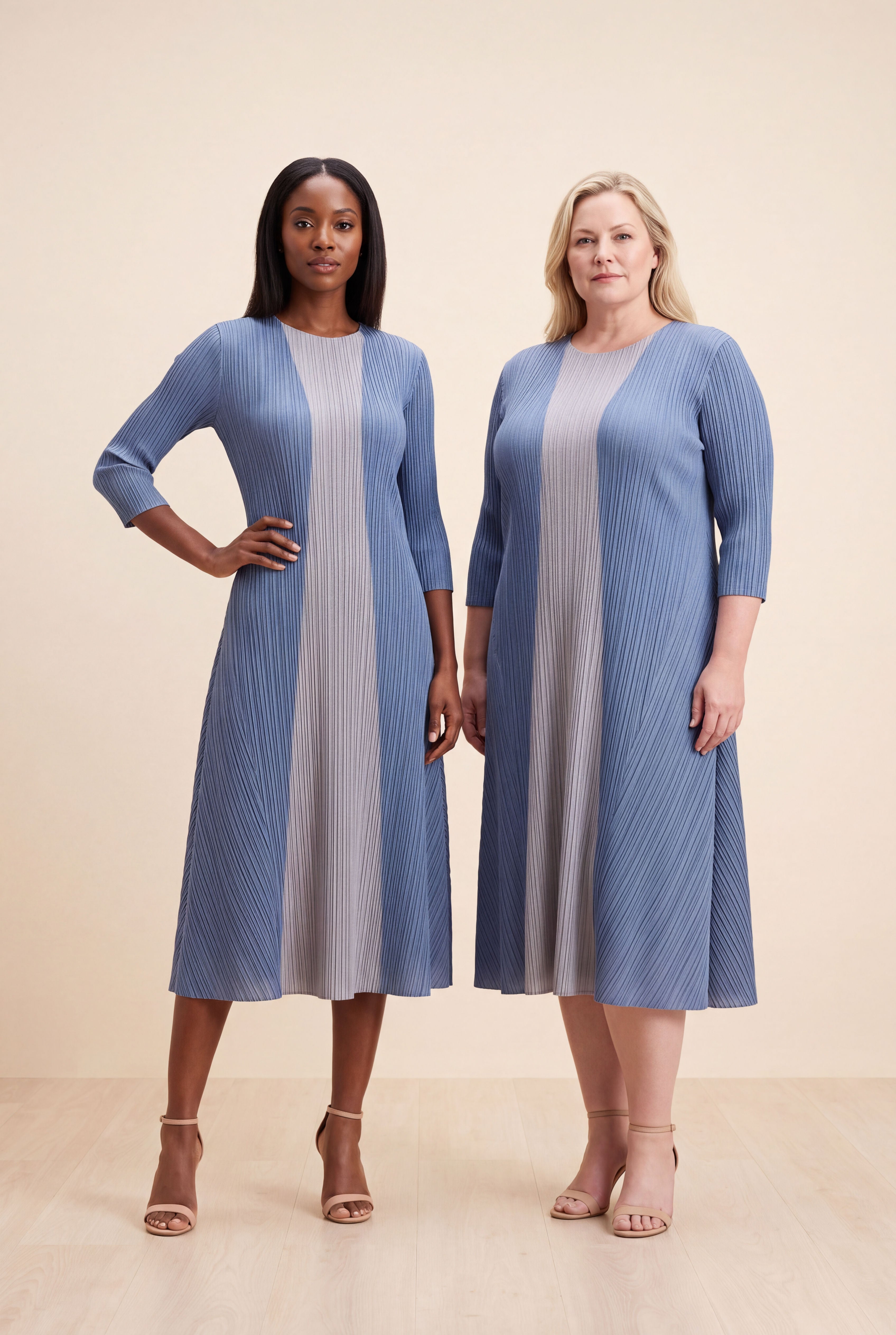 Amber Dress in Blue, additional view