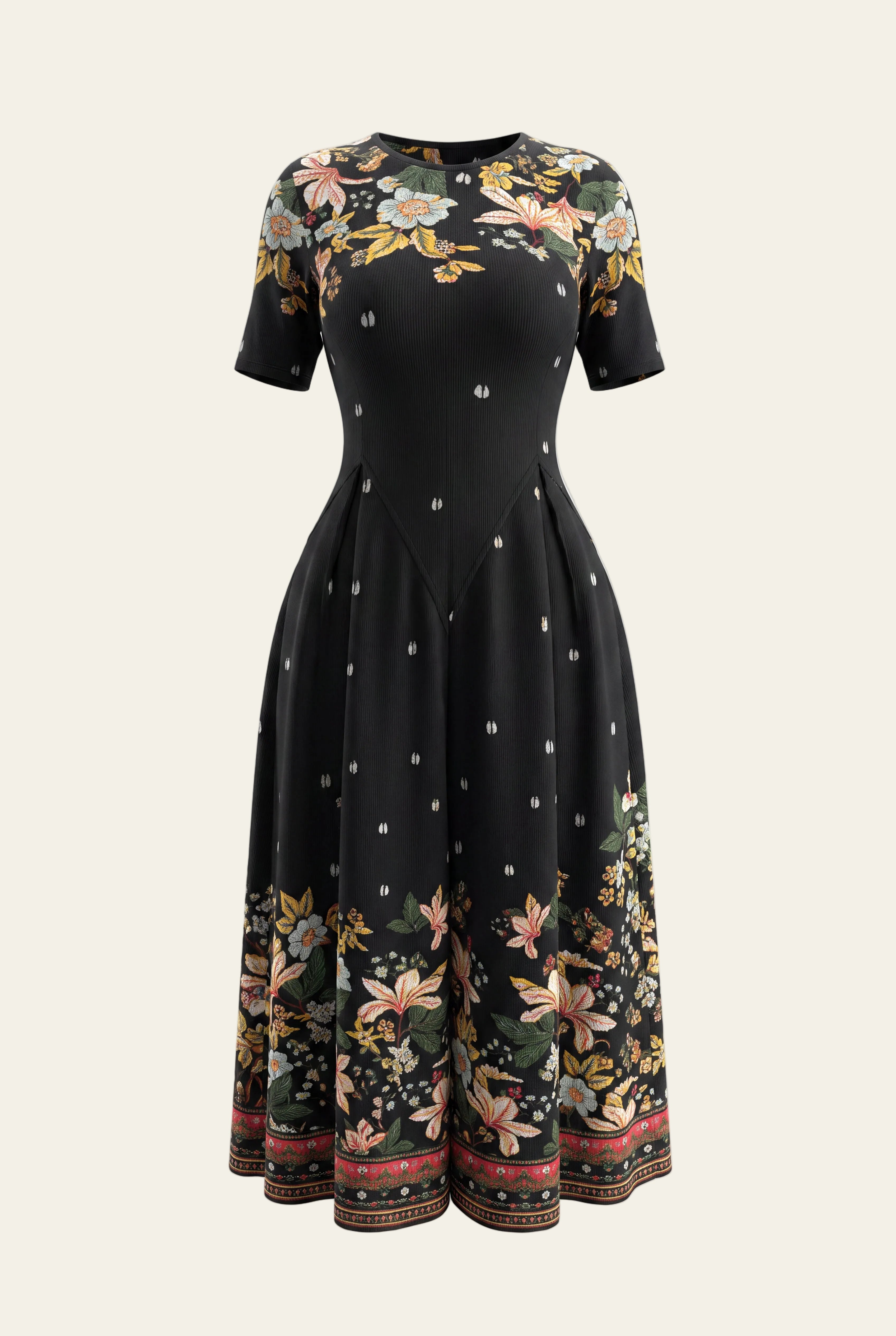 Gardenia Dress – Black Flora-thumbmail-1