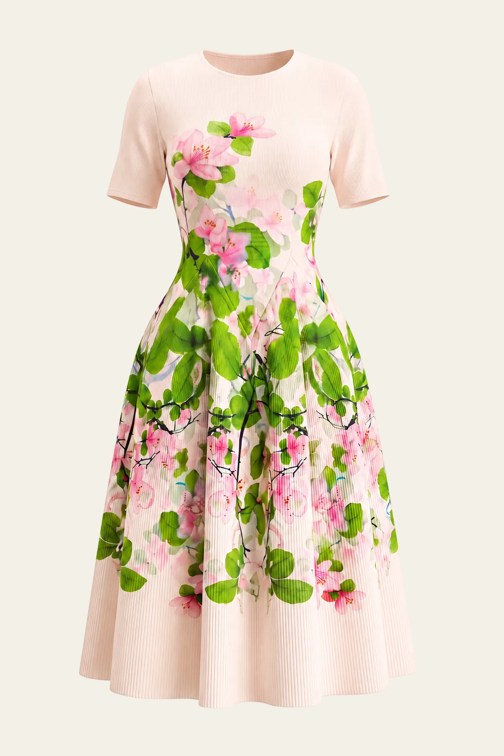 Gardenia Dress – Ivory Blush-thumbmail-1