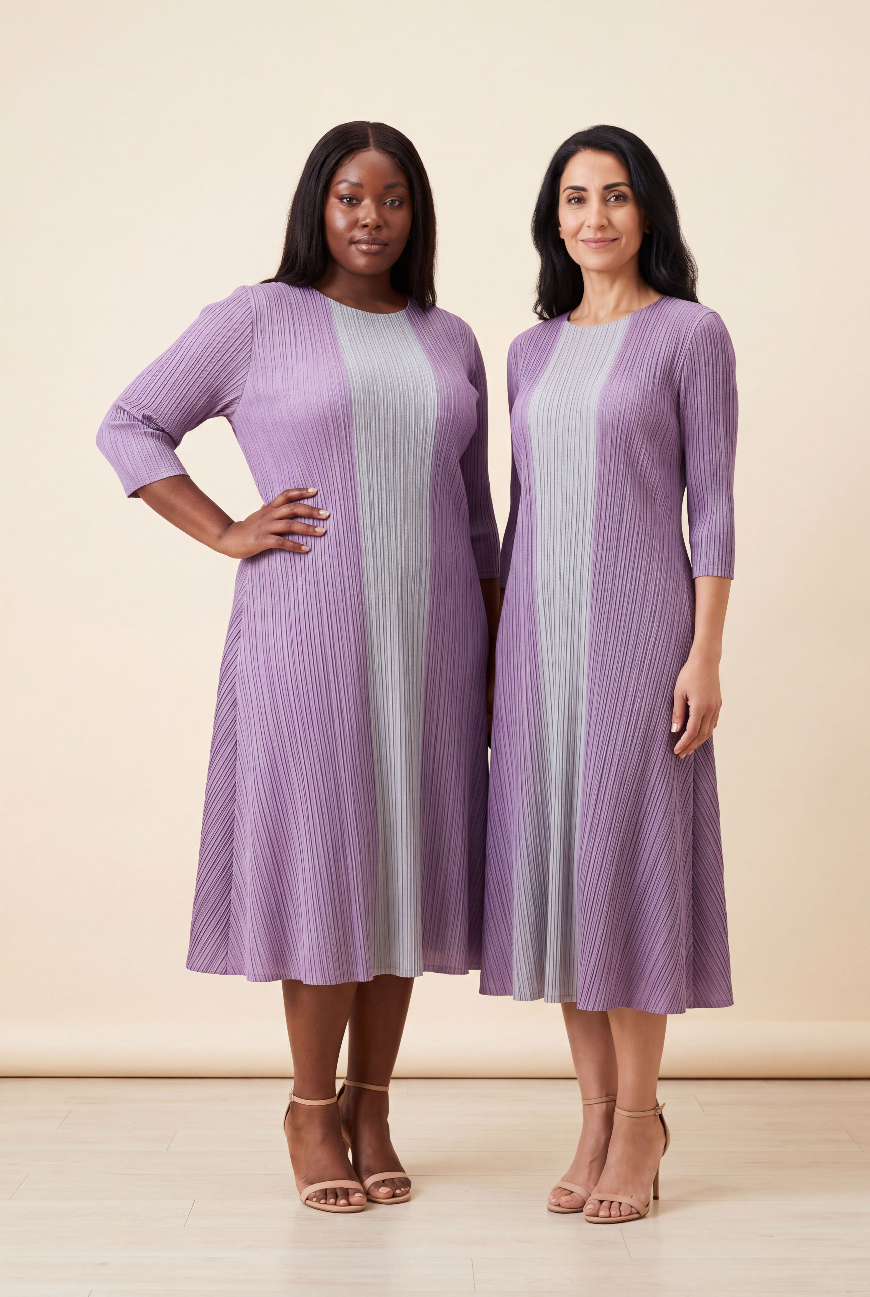 Amber Dress in Purple, additional view