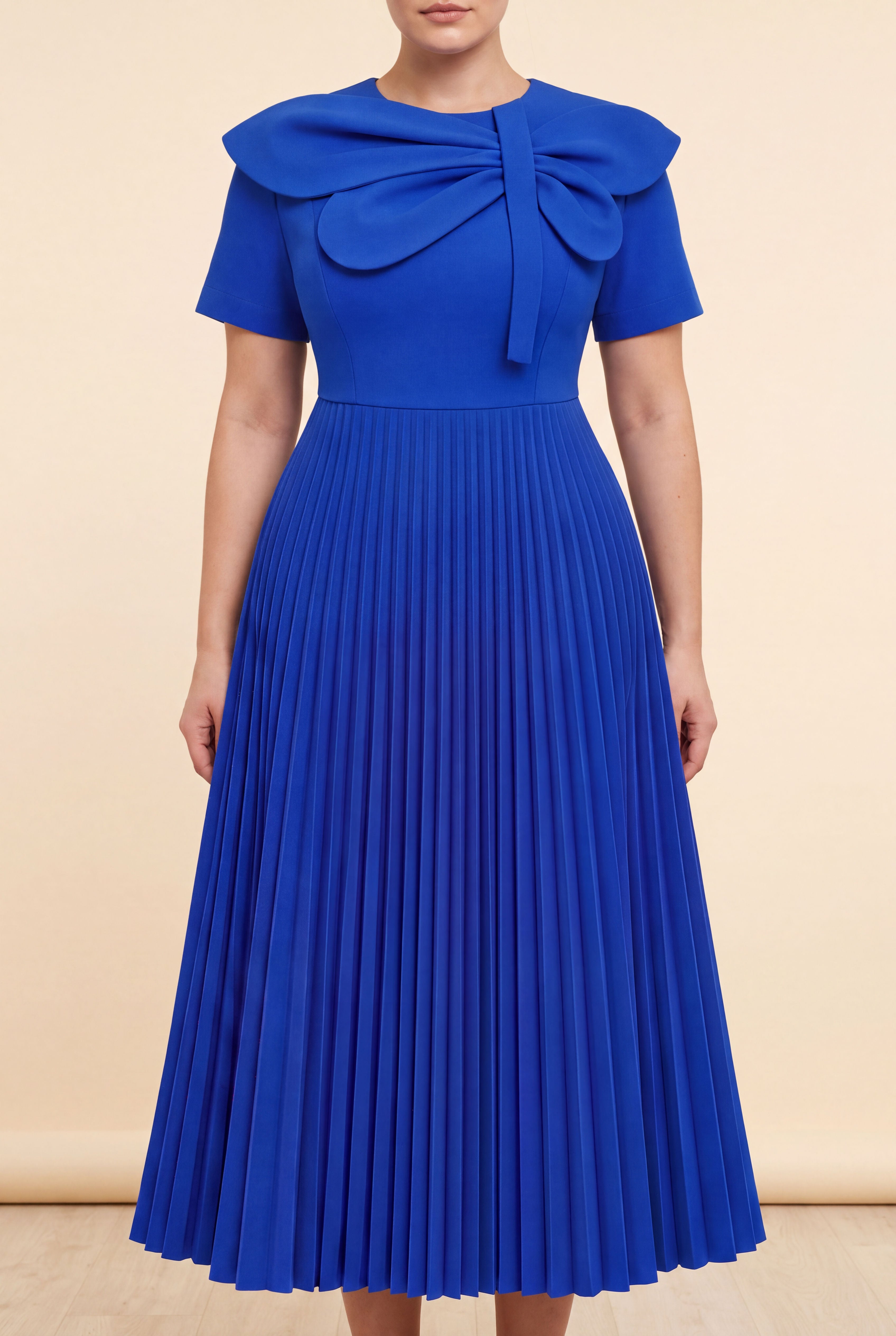 Bow Dress in Blue, additional view