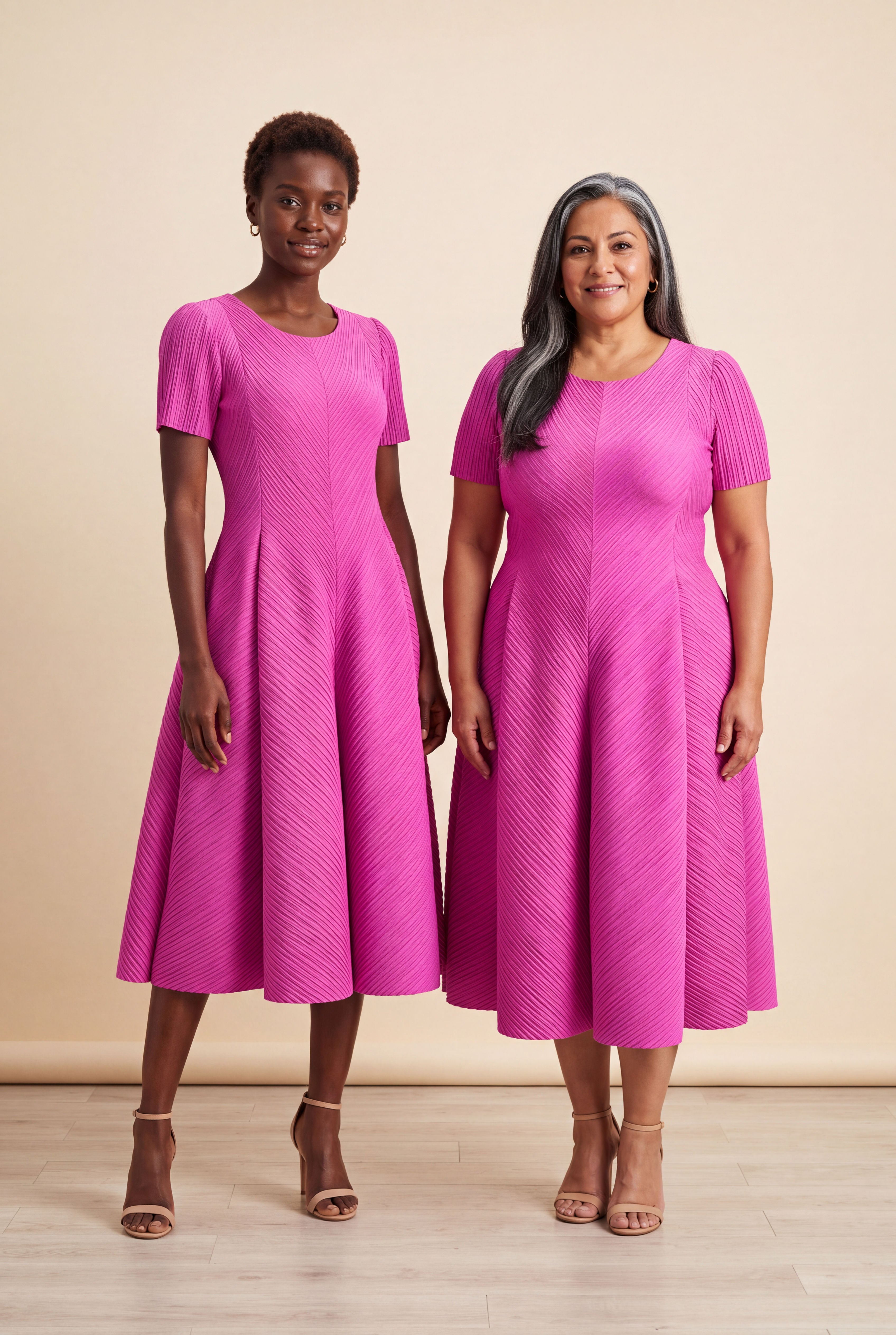 Bloom Dress in Fuchsia, additional view