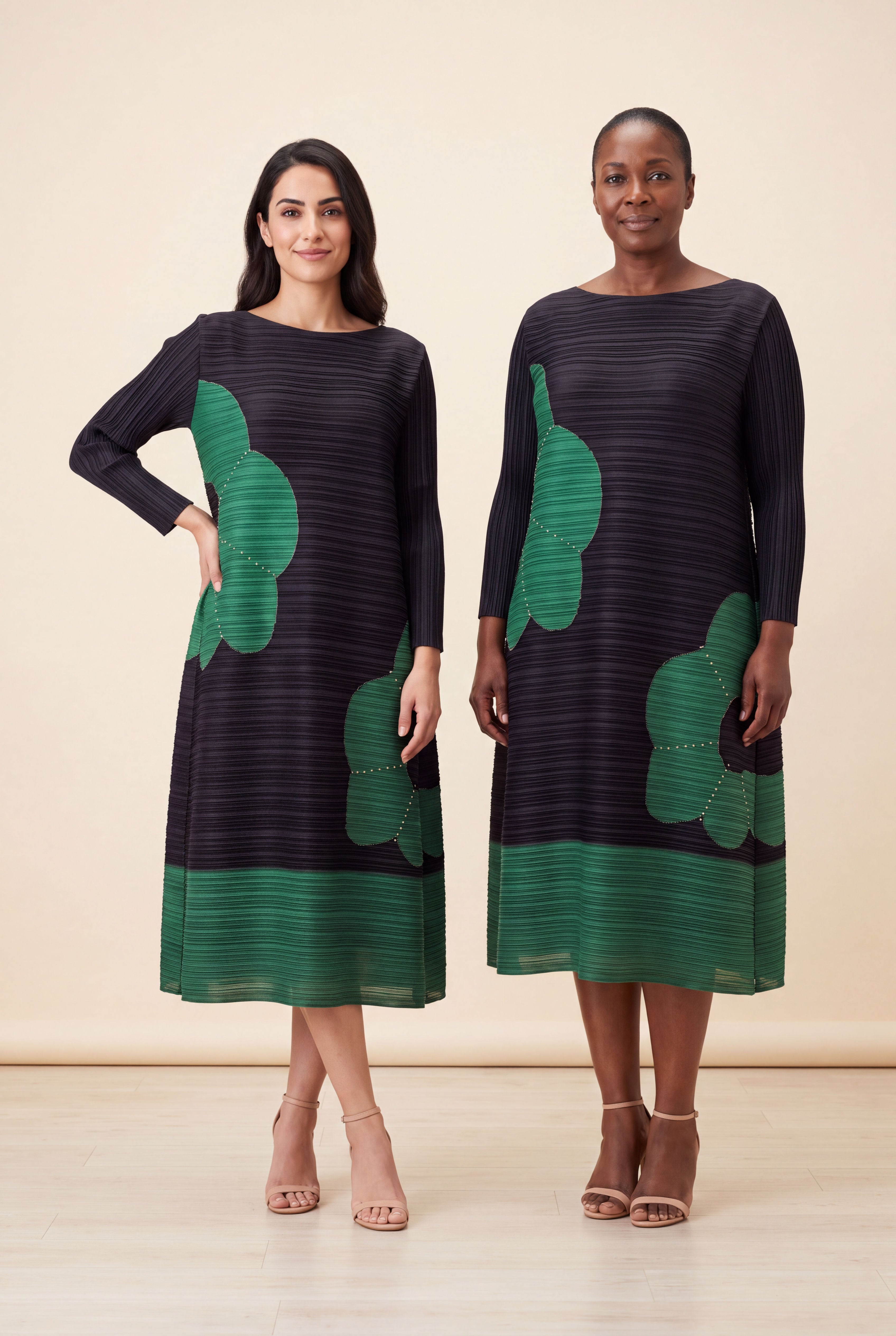 Janna Dress in Black Emerald, additional view