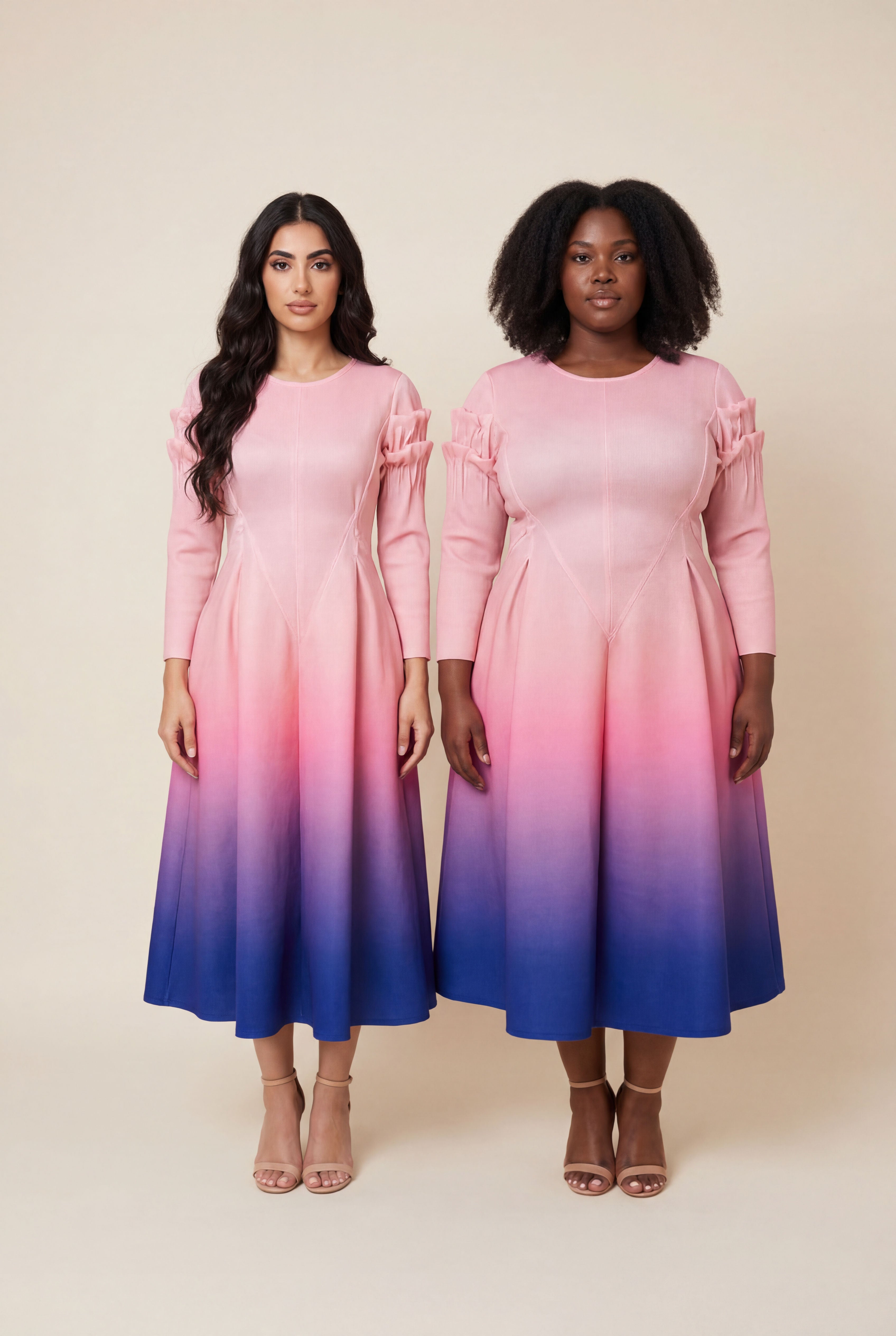 Camellia Ombre Dress – Pink