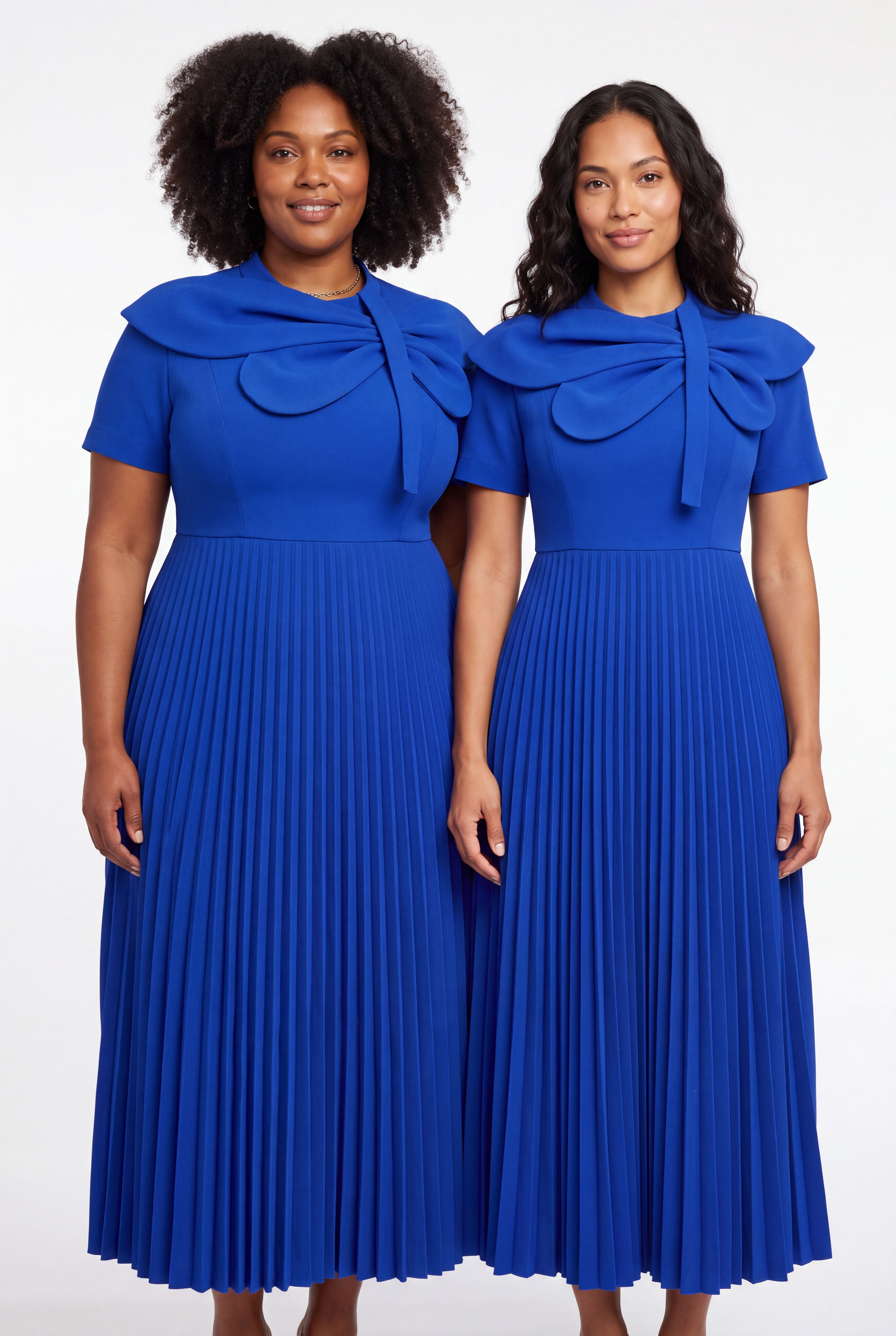 Bow Dress in Blue, additional view