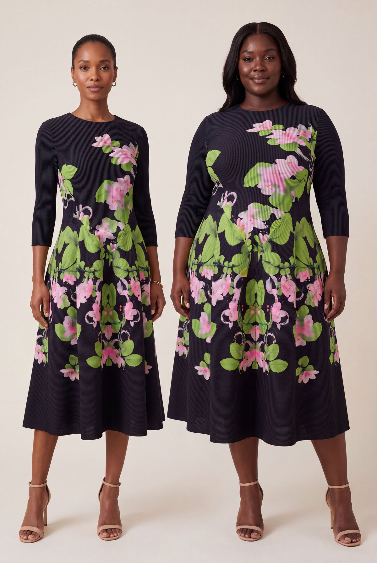 Gardenia Dress – Black Garden Blush