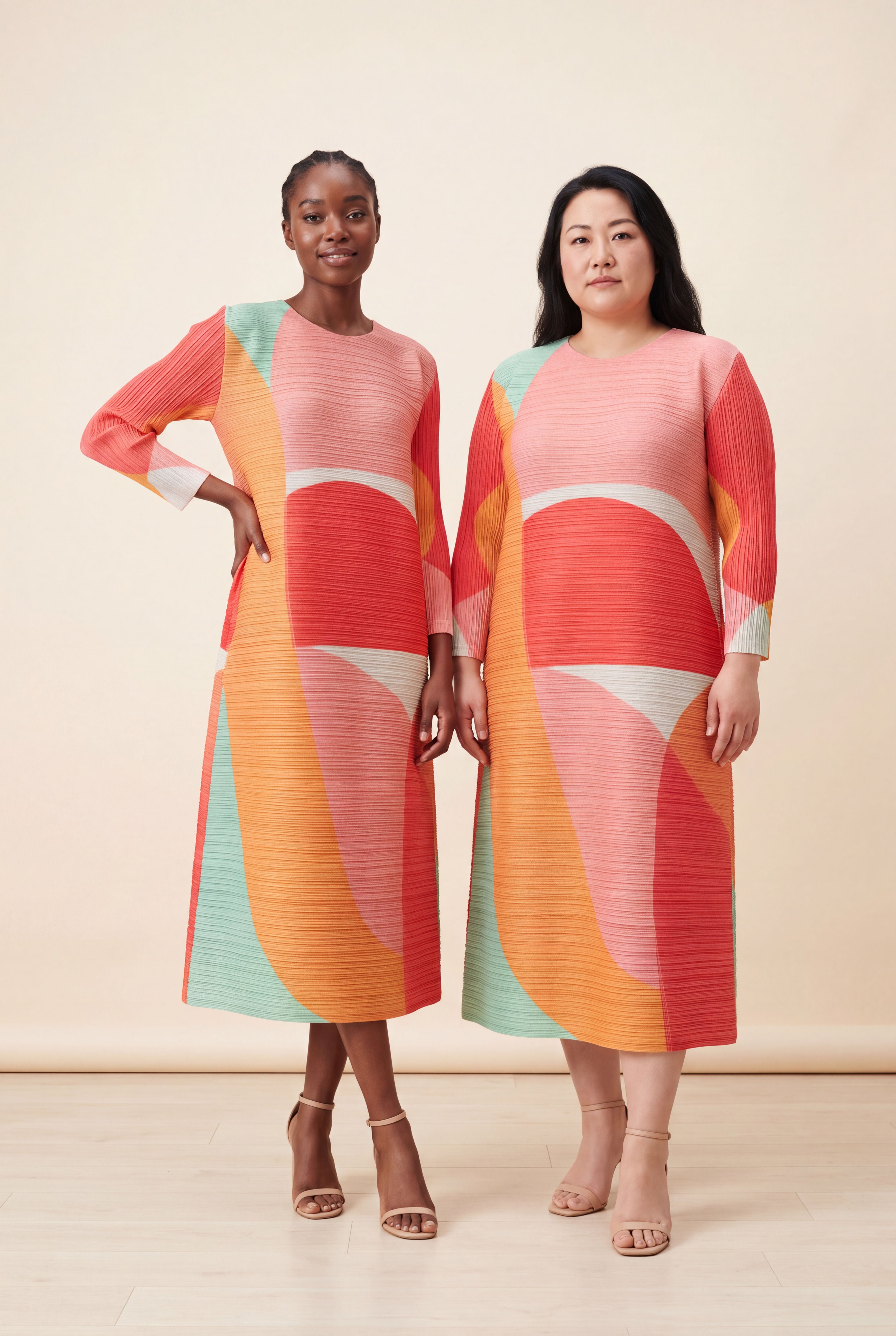 Peri Dress in Coral, additional view
