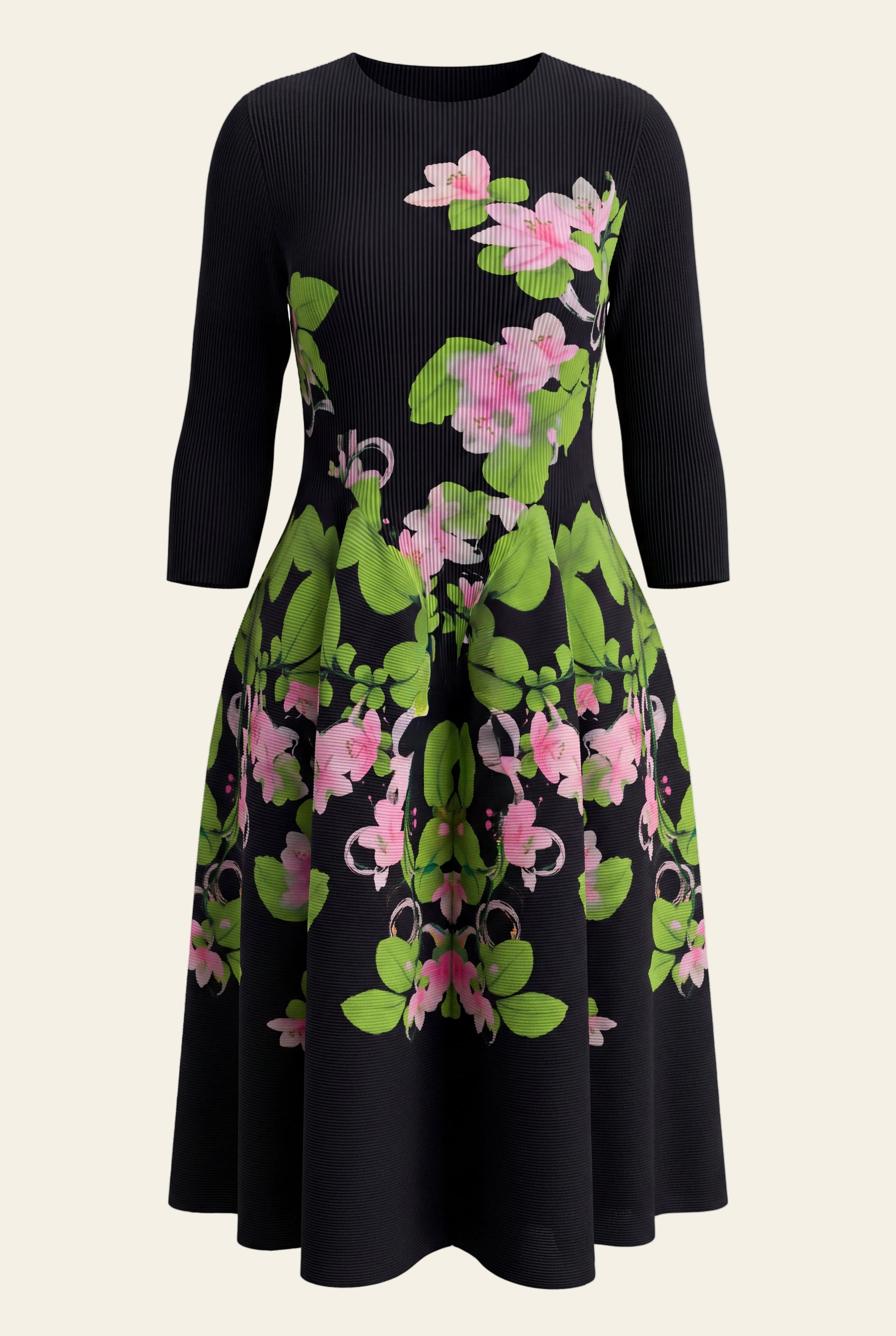 Gardenia Dress – Black Garden Blush