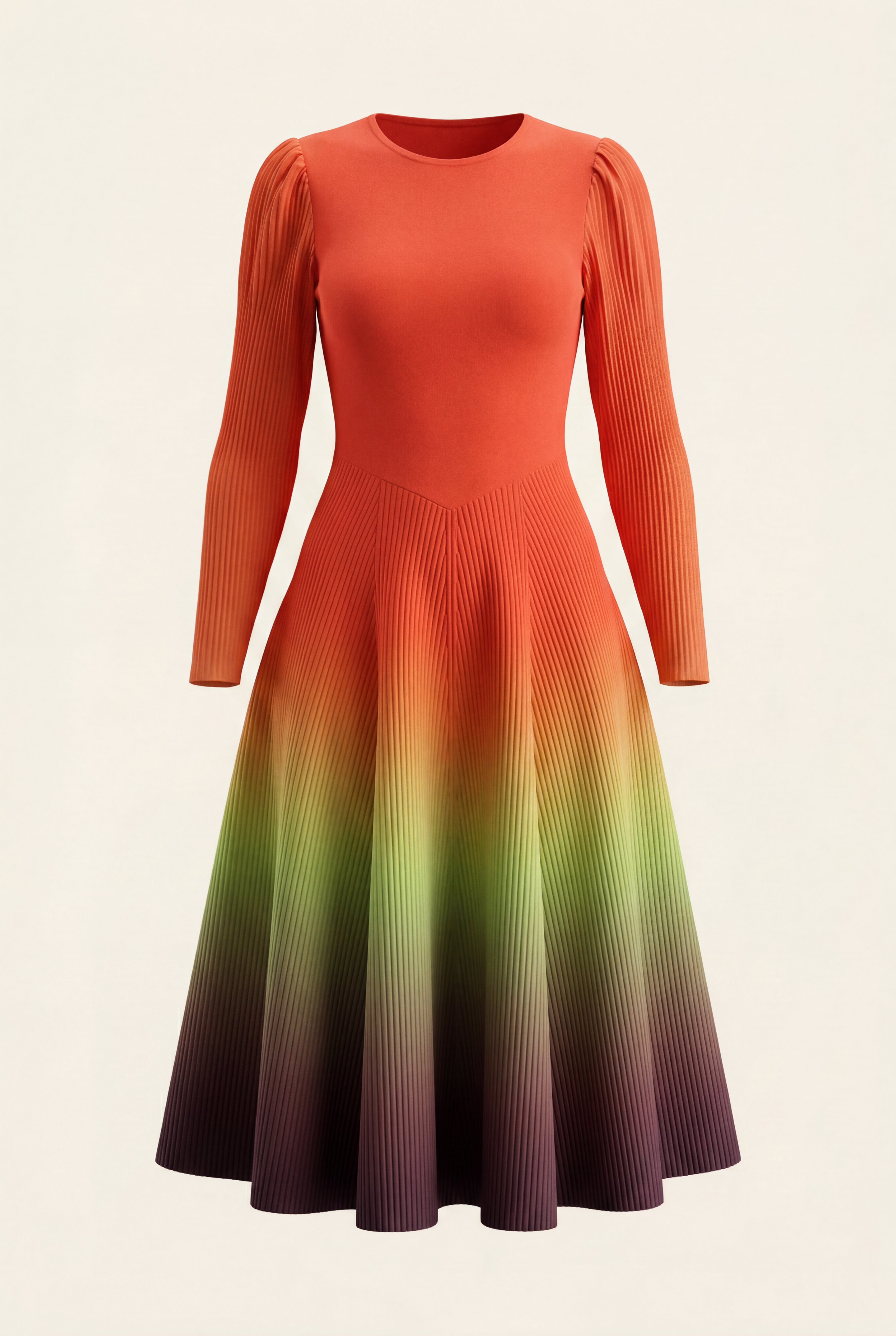 Camellia Ombre Dress – Orange