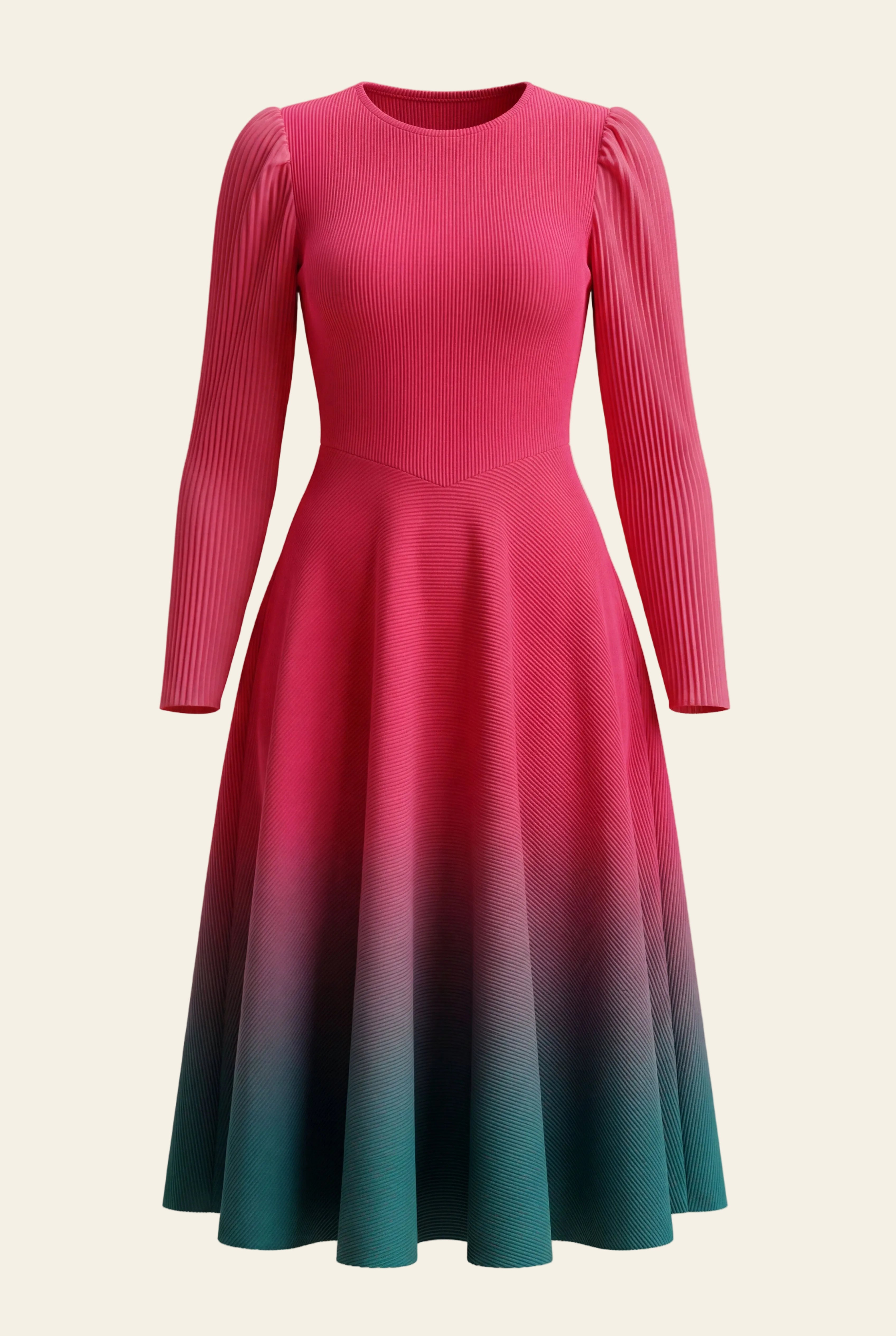 Camellia Ombre Dress – Fuchsia-thumbmail-1