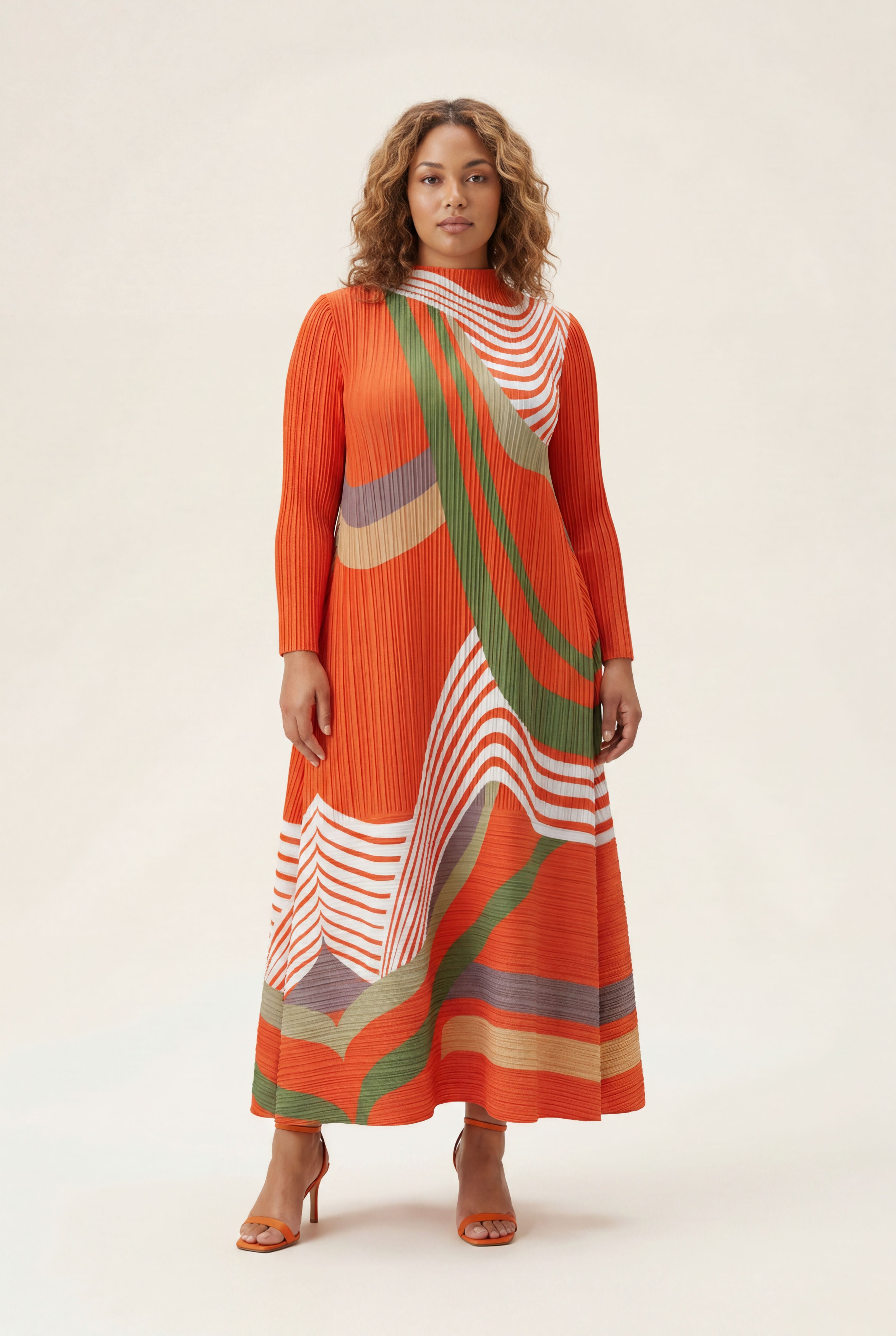 Peony Dress – Orange