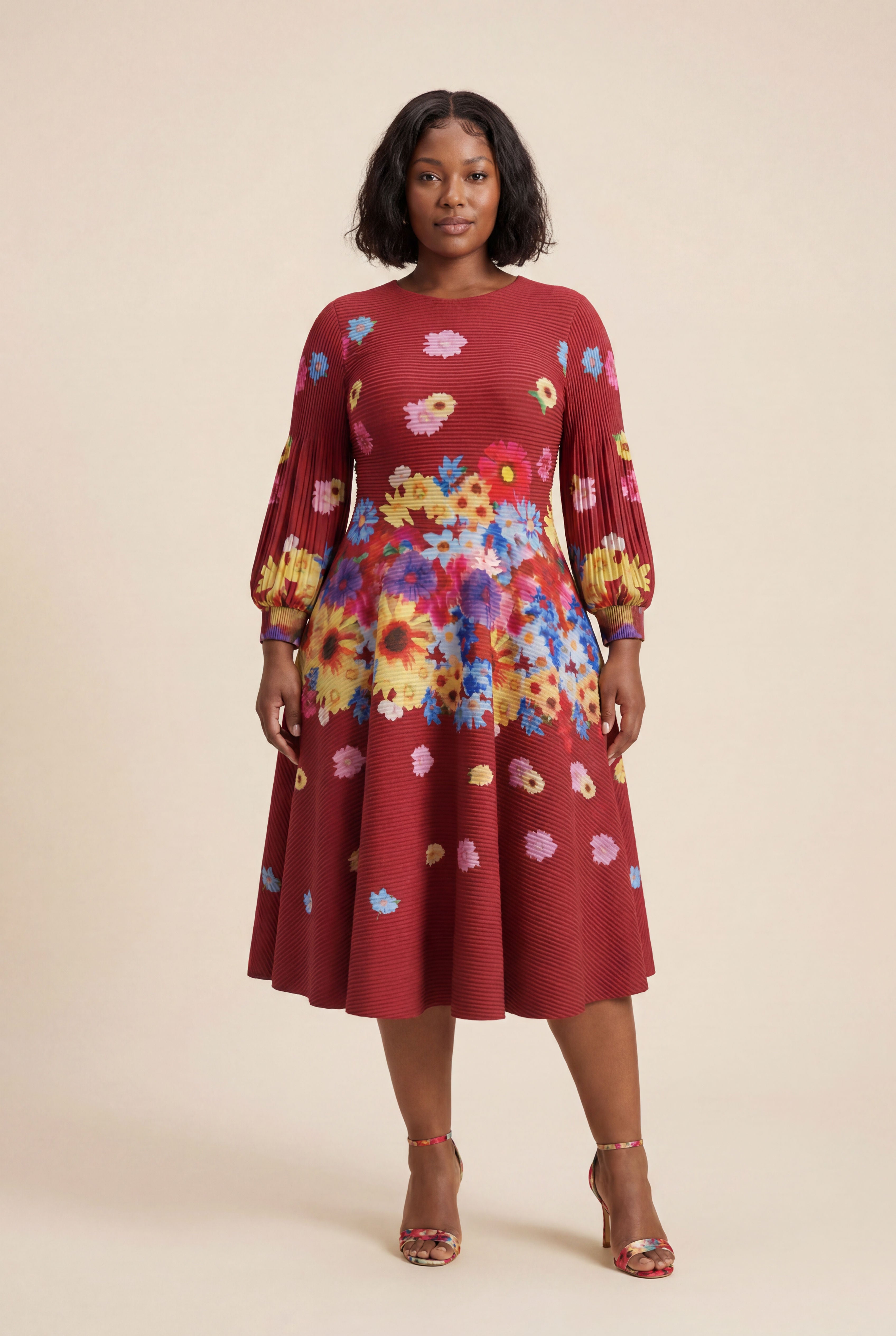 Dahlia Dress – Deep Red
