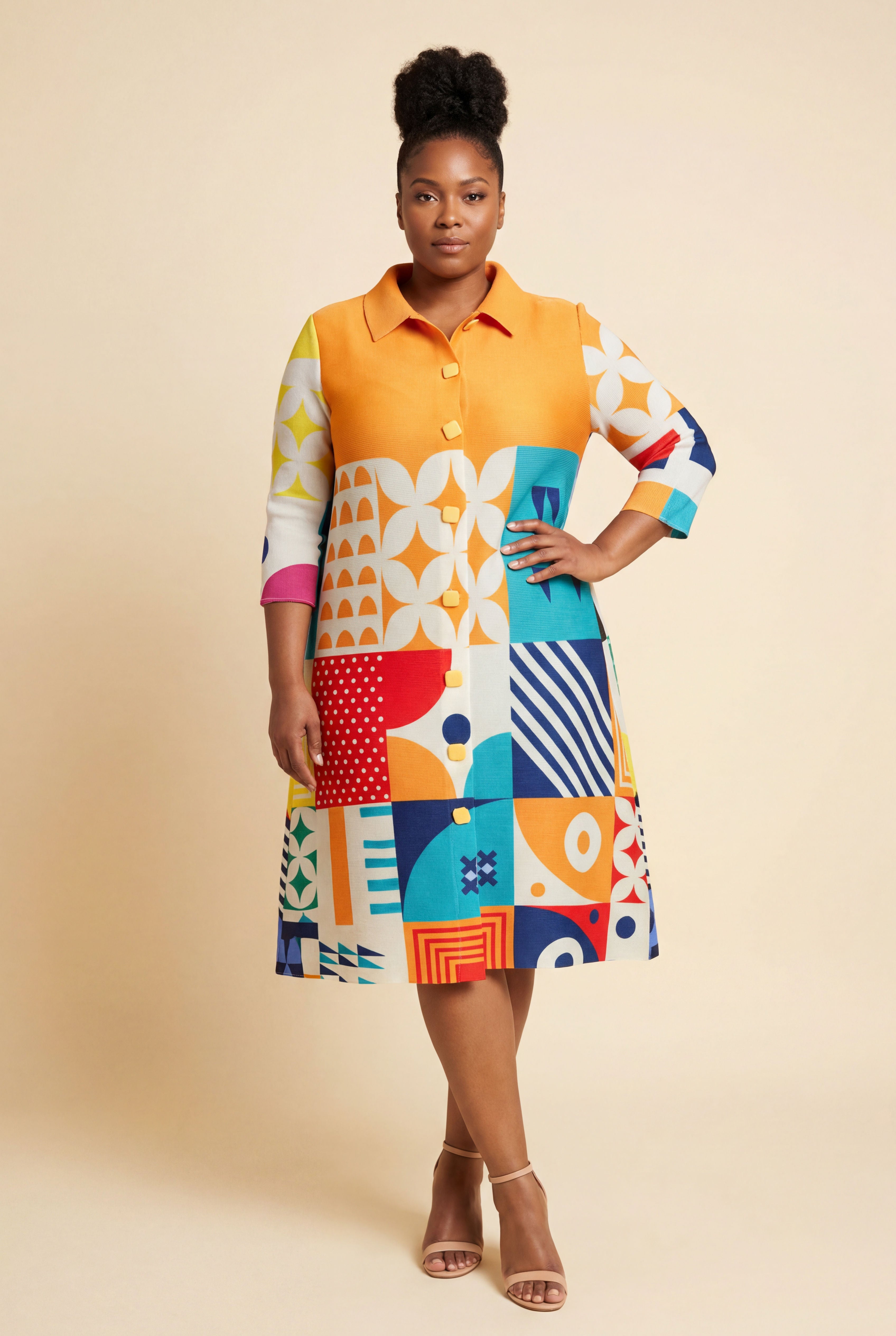 Jasmine Dress – Orange-thumbmail-2
