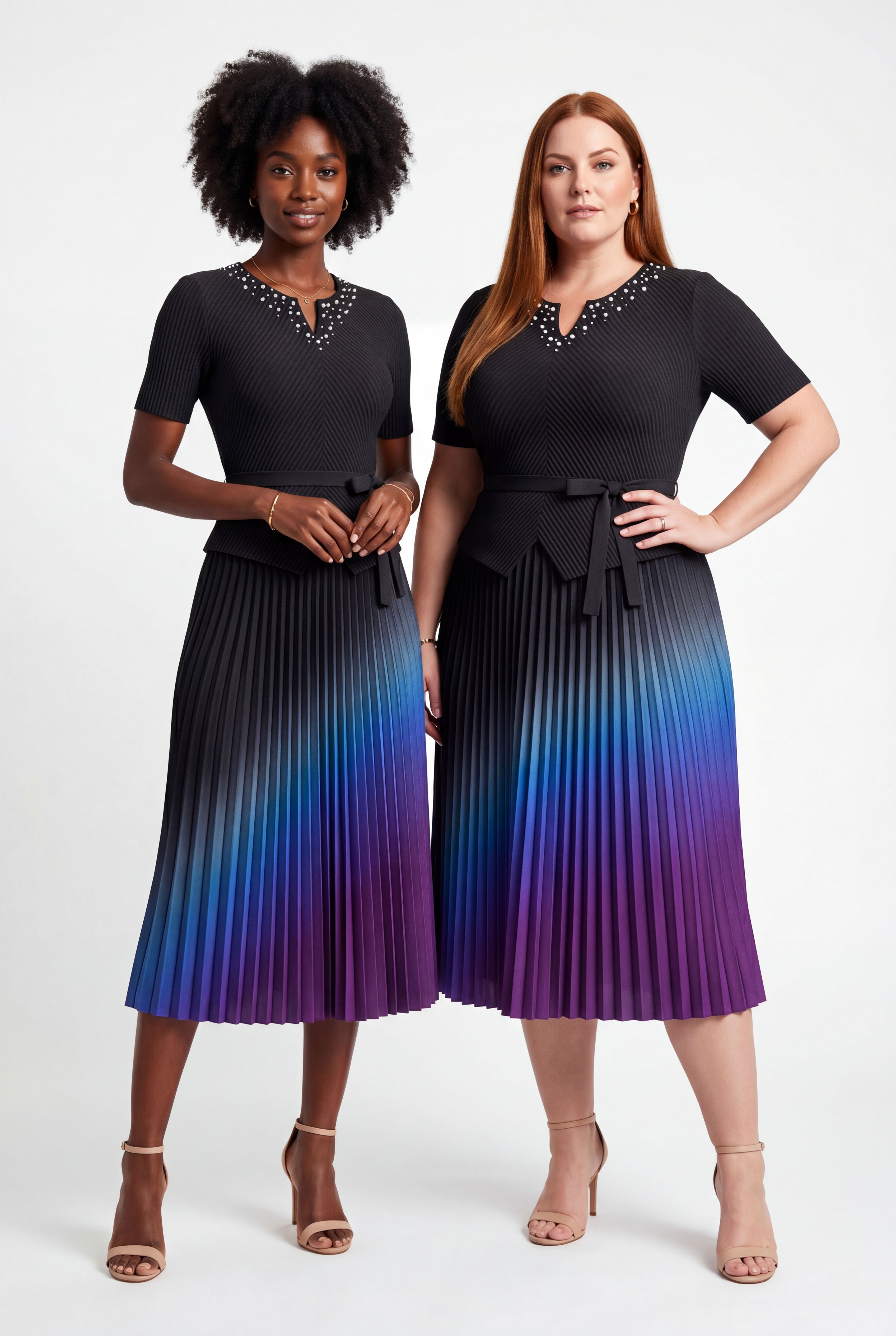 Aurora Dress in Blue, additional view