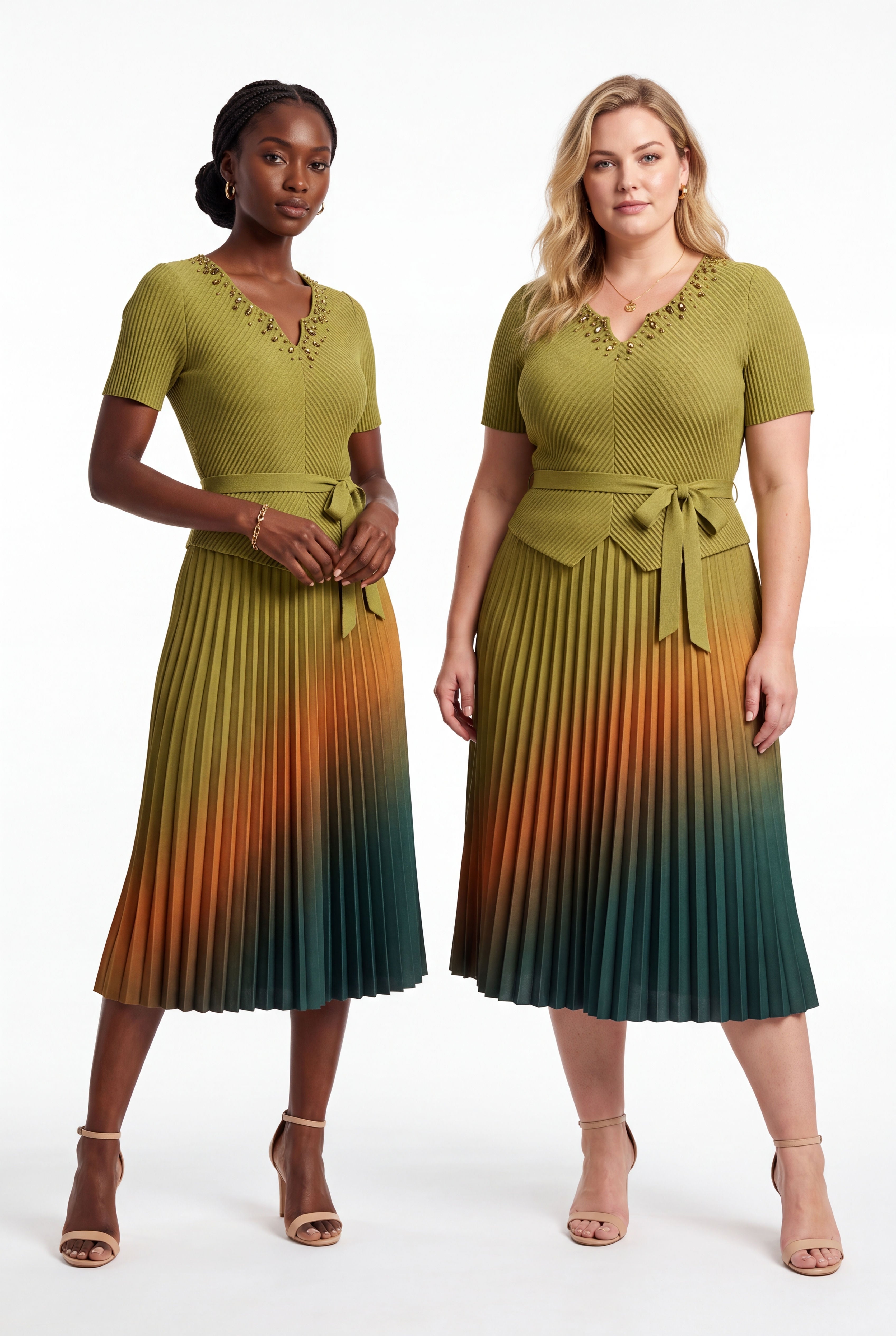 Aurora Dress in Green, additional view